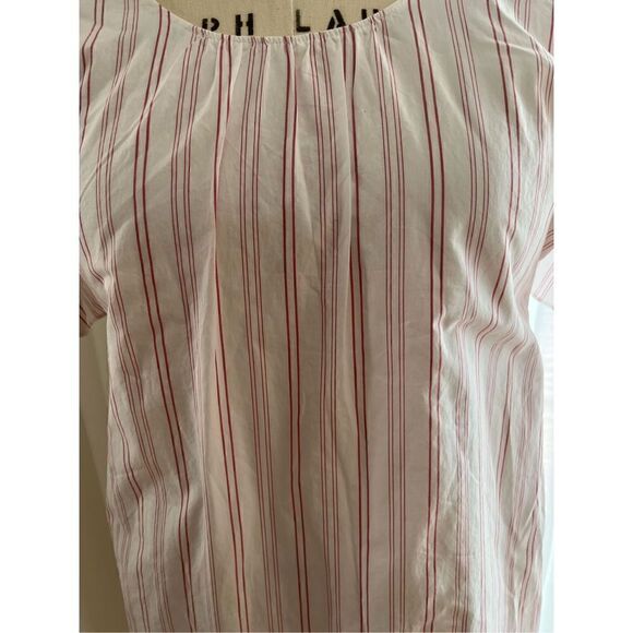 ‎Madewell Rose Stripe Cold-Shoulder Dress women’s size Small - Picture 4 of 7